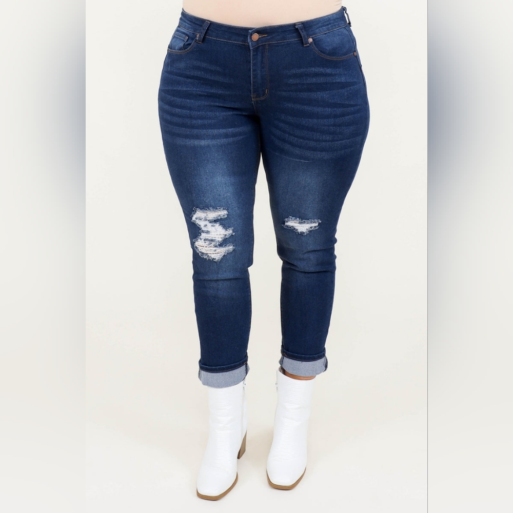 Chic Soul Watch Me Do This Jeggings, Medium Wash